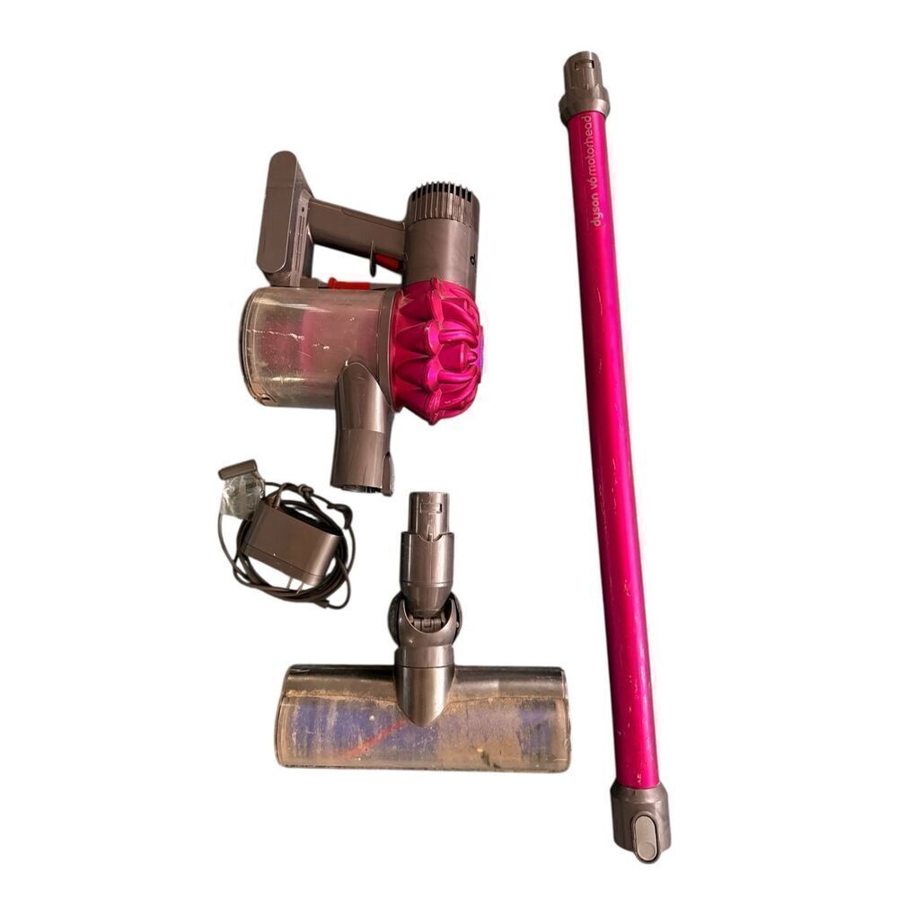 Dyson DC59 Motorhead Cordless Stick Vacuum — Hot Pink | Works | Parts or Repair